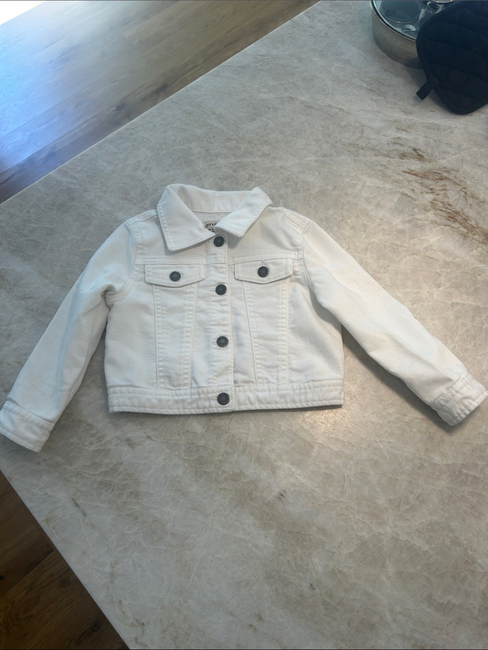 White denim jacket